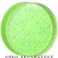 28mm Green Neon Glitter Saddle Plug