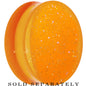 30mm Orange Neon Glitter Saddle Plug