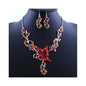 Dielian Flower Necklace Jewelry Set