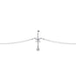 Clear Gem Floweret Flower Belly Chain