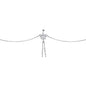Clear Striking Gem Butterfly Belly Chain