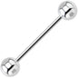 16G Straight Stainless Steel Barbell 5/8 5mm