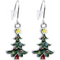 Decorative Christmas Tree Holiday Earrings