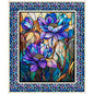 Multi Mosaic Blooms Stained Glass Floral Panel
