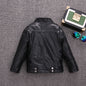 Children's clothing pilot leather jacket
