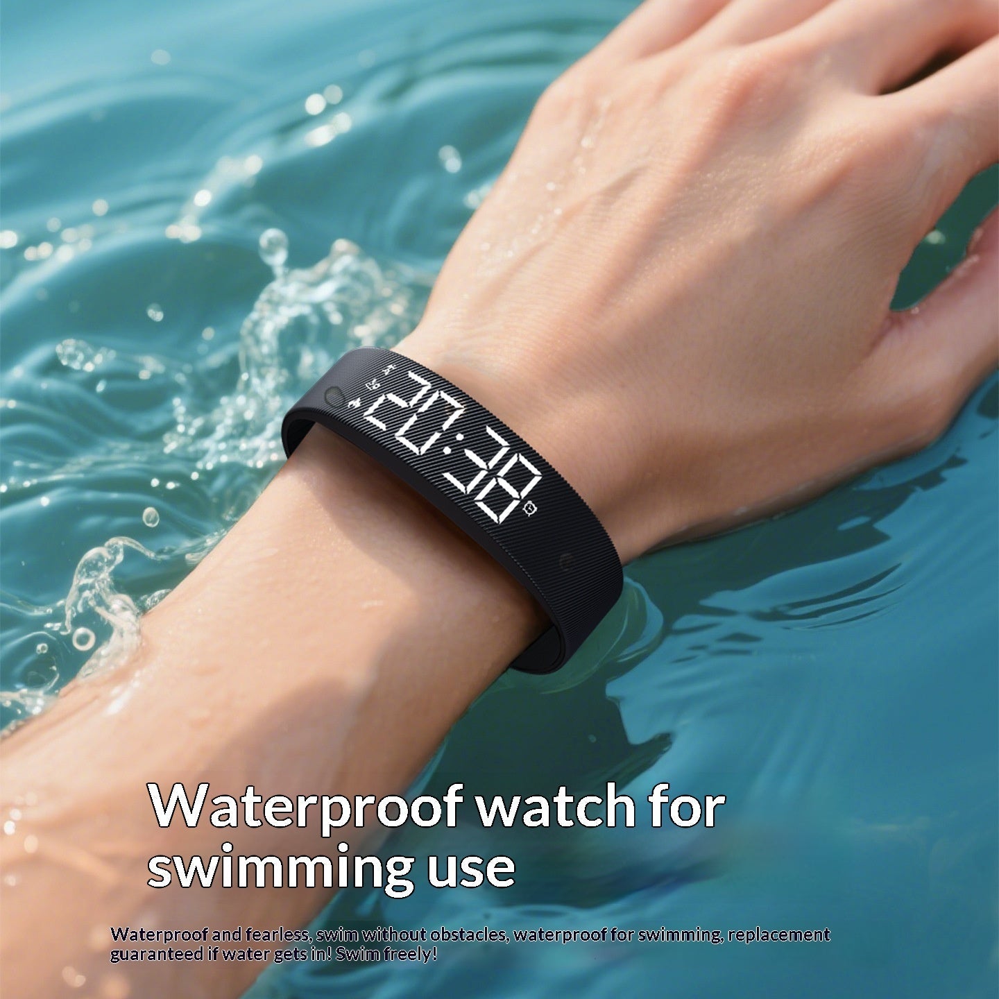 Smart Sports Watch For Men And Women Waterproof With Timing Function Silent Vibration Alarm And An Electronic Wristband