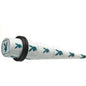 00G White Teal Acrylic Playboy Rabbit Head Taper