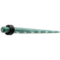 6G Teal White Acrylic Playboy Rabbit Head Taper