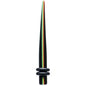 6G Acrylic Rasta Stripe Taper