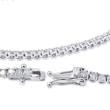 3.15ct. Round Cut Diamond Tennis Bracelet In 14k White Gold