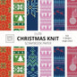 Cute Christmas Knit Scrapbook Paper: 8x8 Holiday Designer Patterns for Decorative Art, DIY Projects, Homemade Crafts, Cool Art Ideas - Paperback
