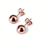 Stainless Steel Hypoallergenic Ball Shaped Stud Earrings