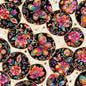 Fluttering Gardens Butterfly Medallion Oatmeal Cotton 44"/45" Fabric Per Yard