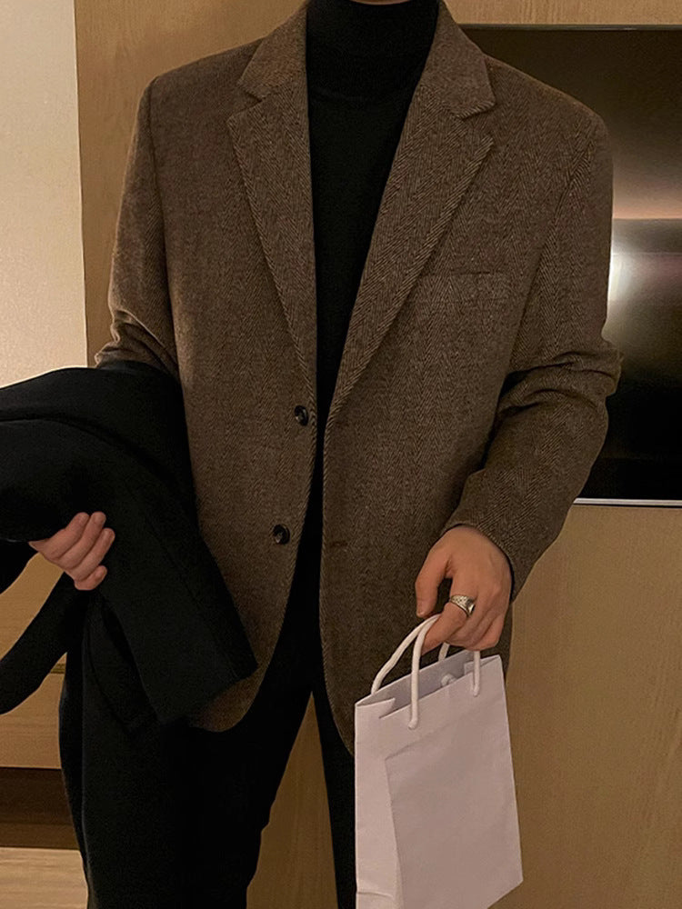 Premium-Feel Casual Winter Thickened Loose-Fit Coat For Men