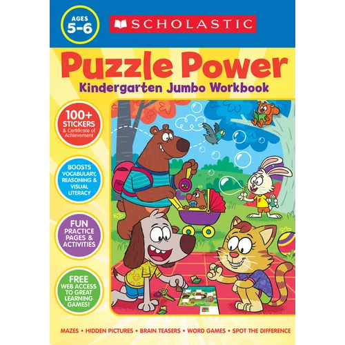Puzzle Power Kindergarten Jumbo Workbook - Paperback