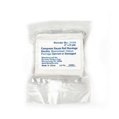 Dynarex Compress Gauze Roll Bandage, 2" x 6 yd, 1000ea/cs (1000 Count)