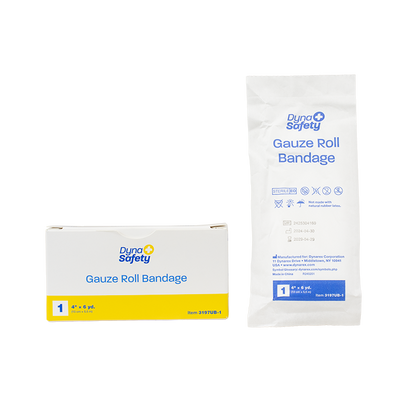 Dynarex Gauze Roll Bandage - 1/Unit, 4 x 6 yd, 1ea/bx, 100bxs/cs (100 Count)