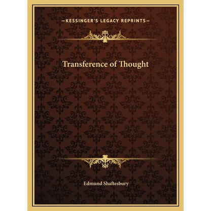 Transference of Thought - Hardcover