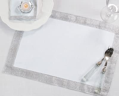 Fennco Styles Elegant Lily Collection Studded Design Table Linens