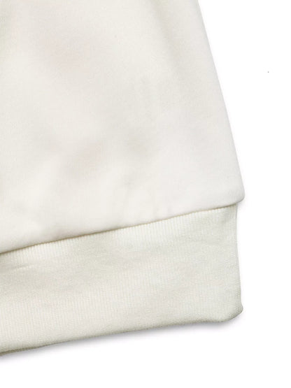Bow Crew Neck Drop Shoulder Sweatshirt