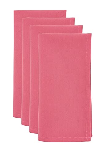 Fennco Styles Classic Solid Design Napkins, 20-inch Square, Set of 4