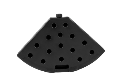 Patio Umbrella Base Fillable 4 Plate PE Black 42 LB Each Water Sand