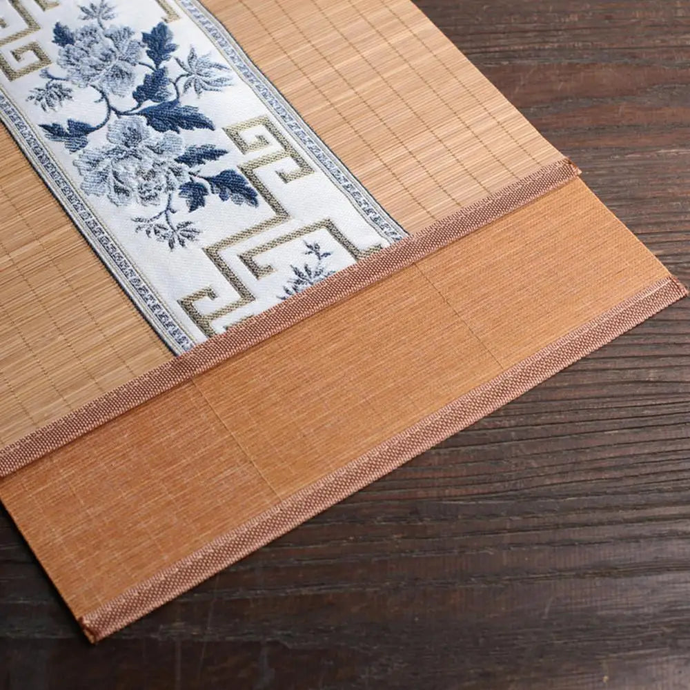 Japanese Bamboo Table Runner Handmade Tea Placemat