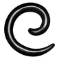 8G Black Acrylic Spiral Taper