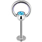 16G Steel Aqua Gem Door Knocker Labret Monroe