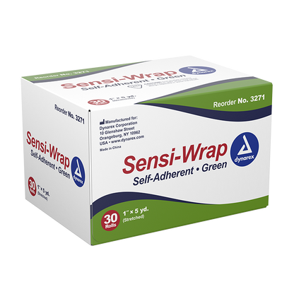 Dynarex Sensi Wrap, Self-Adherent, Green