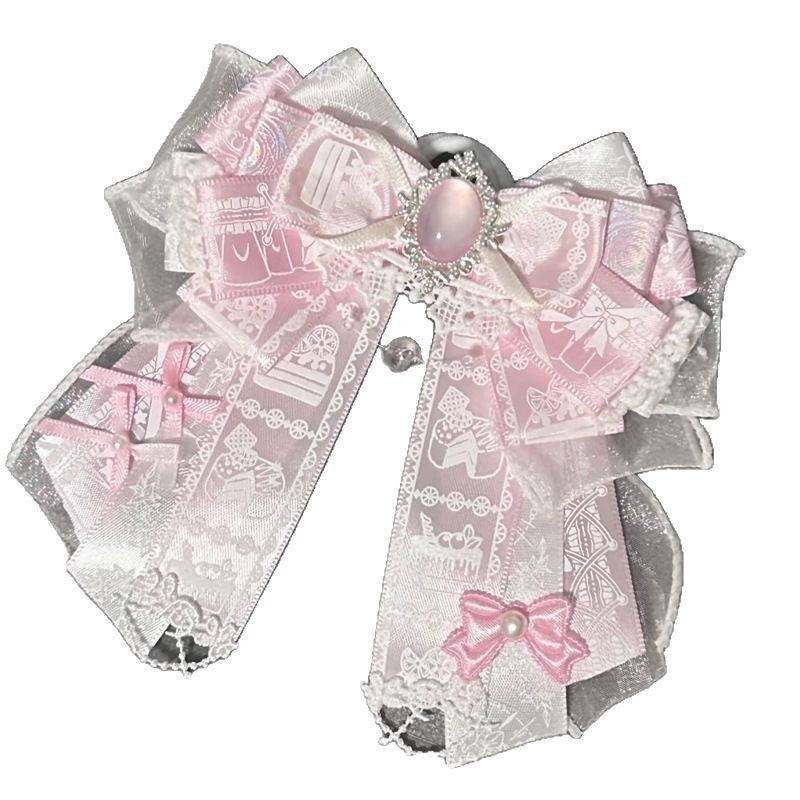Original Backpack Bow Pendant Versatile Ribbon Brooch