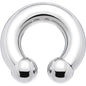 0G 5/8 Internally Threaded Horseshoe Circular Barbell