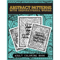 Abstract patterns with inspirational words adult coloring book: for stress relieve, relaxation and art therapy - Paperback