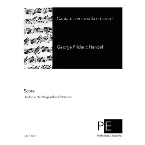 Cantate a voce sola e basso I - Paperback