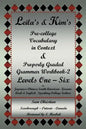Leila's & Kim's Pre-College Vocabulary in Context & Properly Graded Grammar Workbook-2 Levels One - Six for Japanese-Chinese-South America-Korean-Arab - Paperback