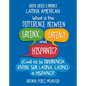 What Is the Difference Between Latinx, Latino, and Hispanic? / ｿCu疝 Es La Diferencia Entre Ser Latinx, Latino O Hispano? - Paperback