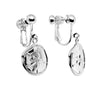 Sand Dollar Clip on Earrings