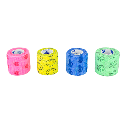 Dynarex Sensi Wrap, Self-Adherent - Latex Free, Assorted – Kids Pack