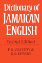 Dictionary of Jamaican English - Paperback