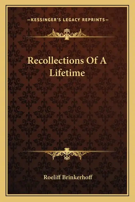 Recollections of a Lifetime - Paperback