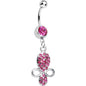 Pink Gem Benevolent Jeweled Belly Ring