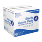 Dynarex Gauze Pad - Sterile 1's, 2" x 2" 12 Ply, 100ea/bx, 24bxs/cs (2400 Count)
