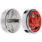 Anodized Titanium Red Pot Leaf Cheater Plug