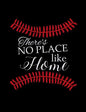 There's No Place Like Home: College Ruled Composition Notebook For Baseball Sports Fans - Paperback
