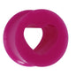 1/2 Purple Heart Silicone Flexible Tunnel