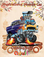 Illustrations Muscle Car Coloring Book adult: 8.5''x11''/ Muscle Car Coloring Book - Paperback