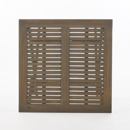 Outdoor Bistro Table Folding Acacia Wood Gray 25.5