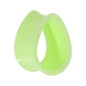 18mm Green Teardrop Silicone Flexible Tunnel