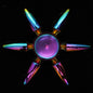 Electroplating colorful fingertip spinning top