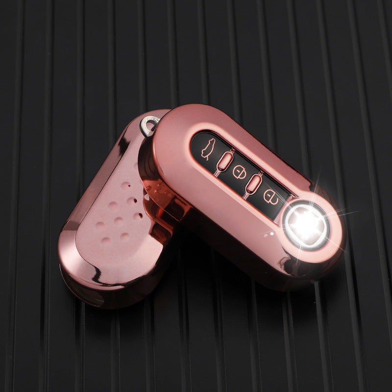 Silicone Key Fob Cover Case for - 3 Button Folding Remote Key Shell Protector